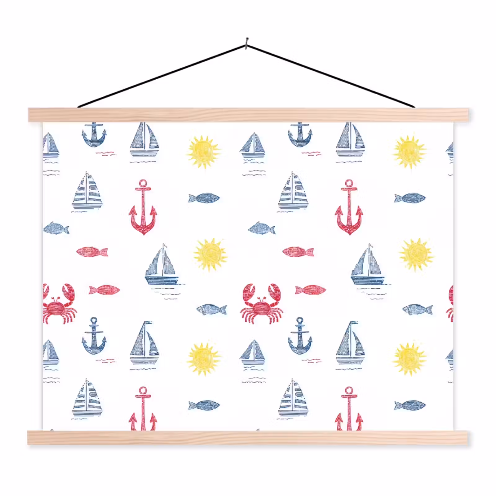 Schoolplaat - Nautisch - Illustraties - Kleurrijk — 1