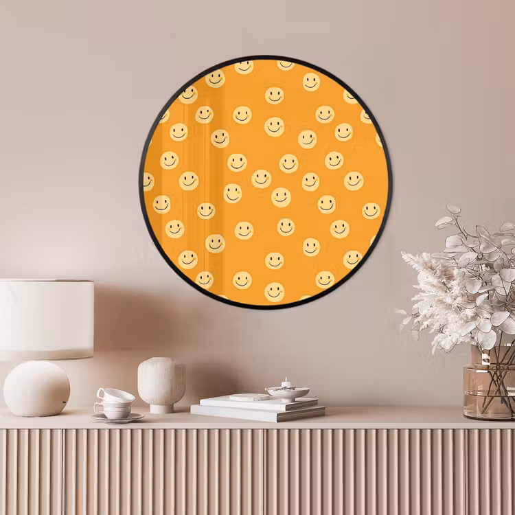 Ronde fotolijst - Smileys - Retro - Heel — 4