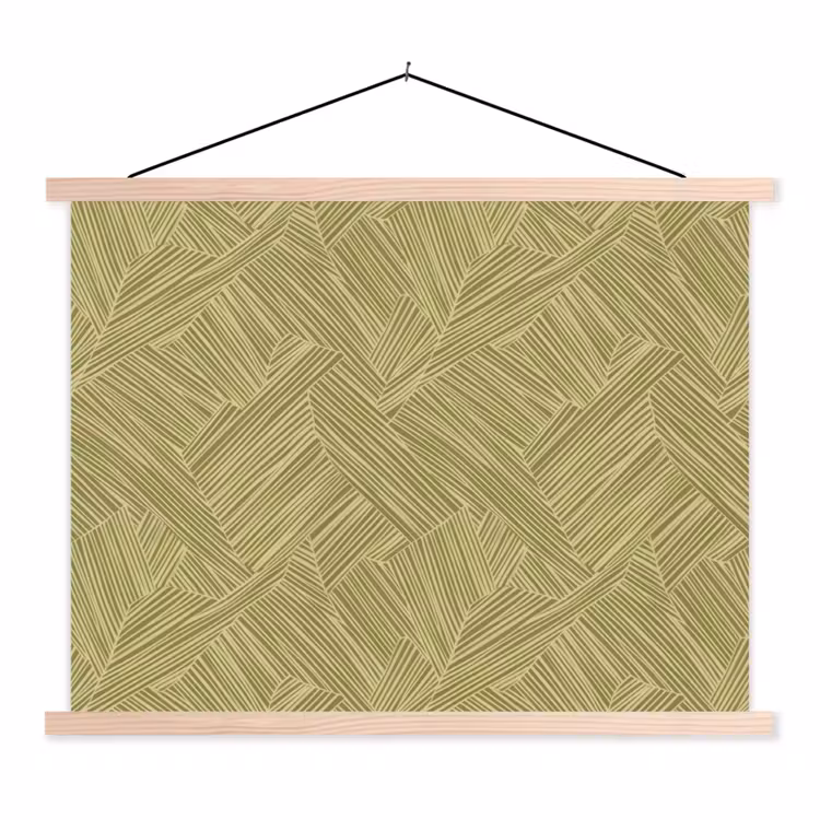 Schoolplaat - Abstract - Modern - Groen — 1