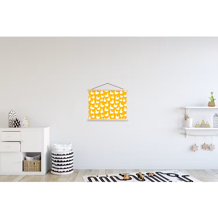 Schoolplaat - Eendjes - Patroon - Geel — 3