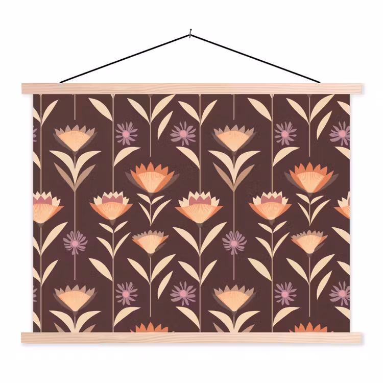 Schoolplaat - Elegant - Retro - Bruin — 1