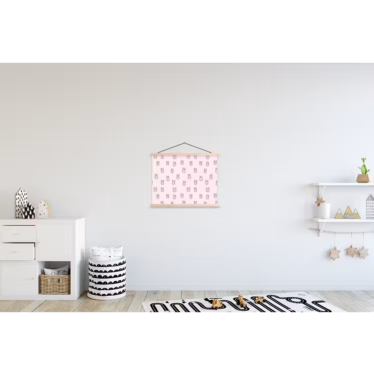 Schoolplaat - Konijnen - Minimalistisch - Roze — 3