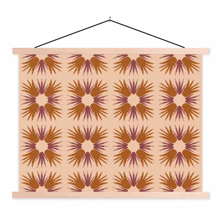 Schoolplaat - Ornament - Patroon - Oker — 1