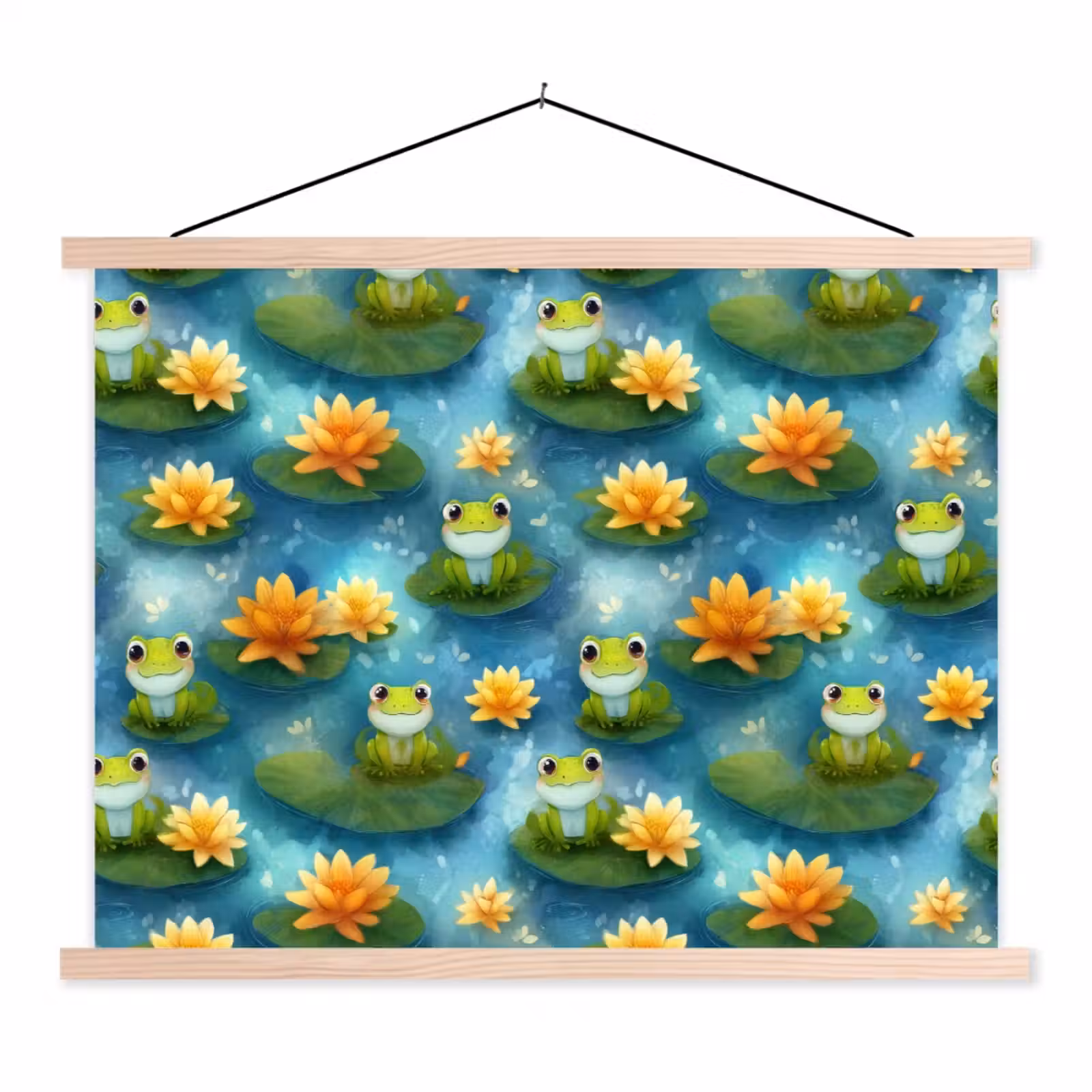 Schoolplaat - Kikker - Lelies - Groen — 1