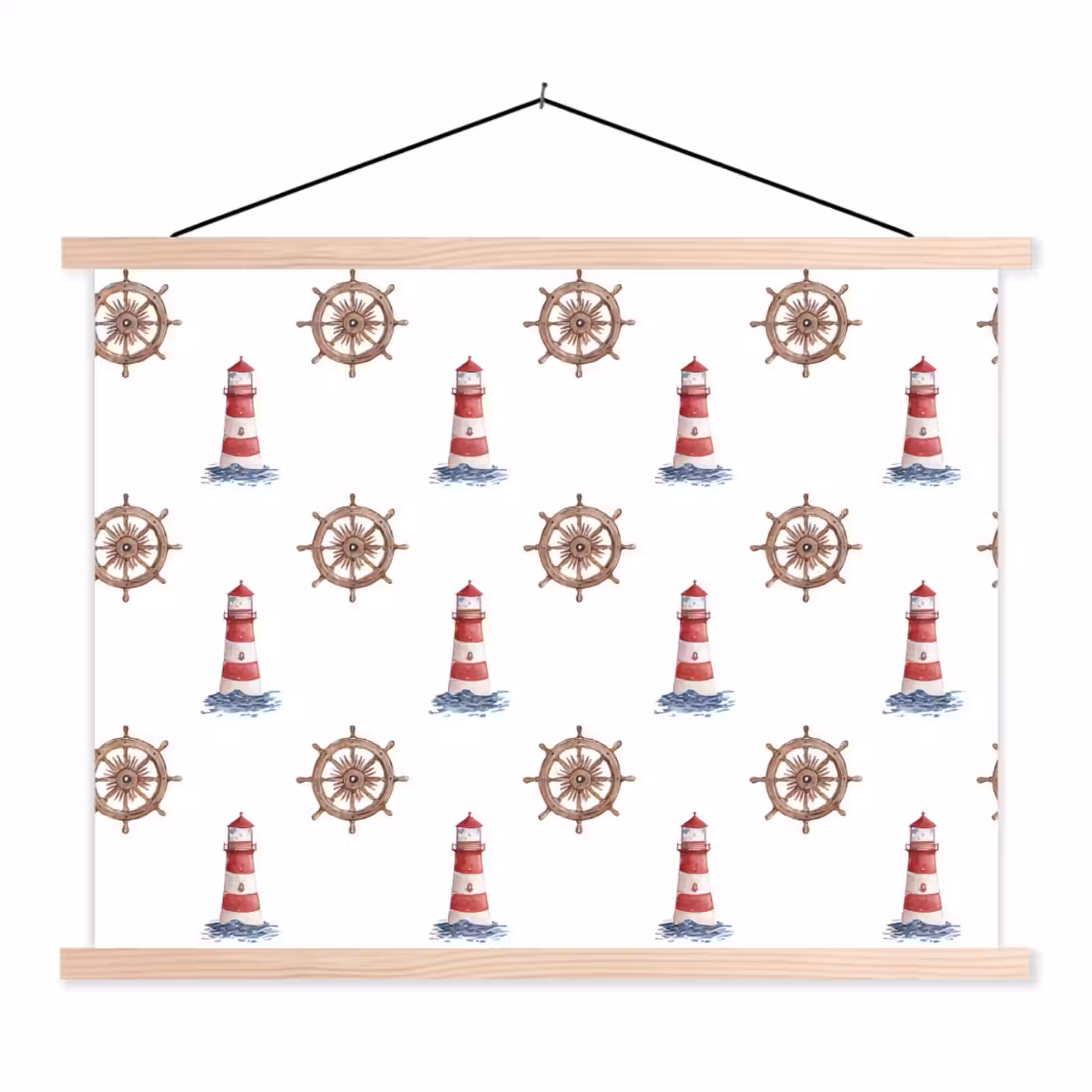 Schoolplaat - Nautisch - Klassiek - Rood — 1