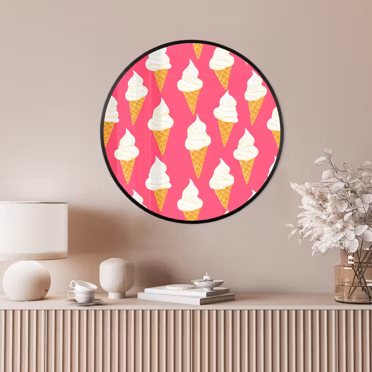Ronde fotolijst - Softijs - Horentje - Roze — 4