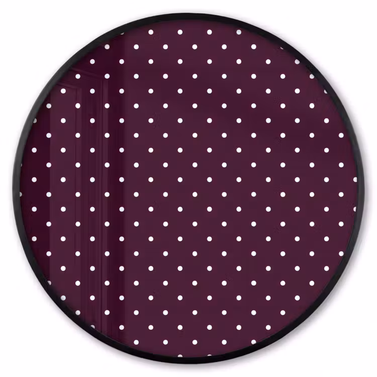 Ronde fotolijst - Stippen - Modern - Paars — 1