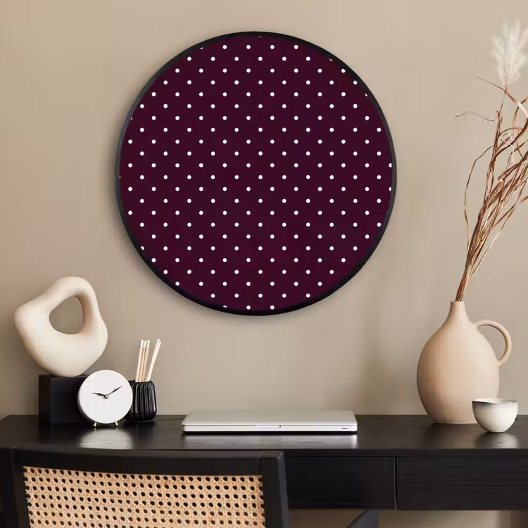 Ronde fotolijst - Stippen - Modern - Paars — 2