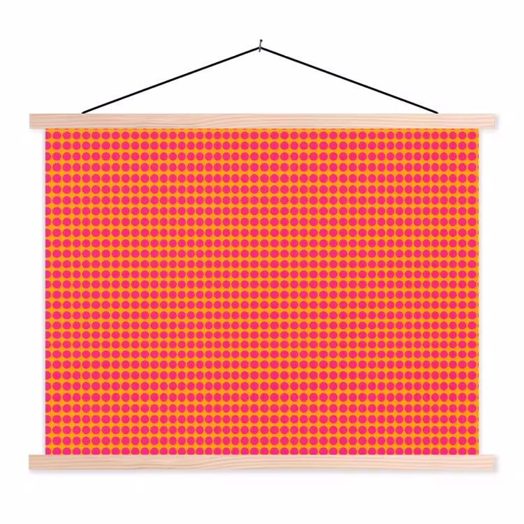 Schoolplaat - Modern - Stippen - Oranje — 1