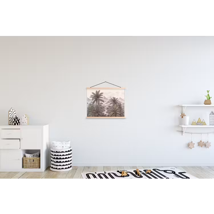 Schoolplaat - Natuur - Bergen - Rivier - Tropisch - Vintage — 3