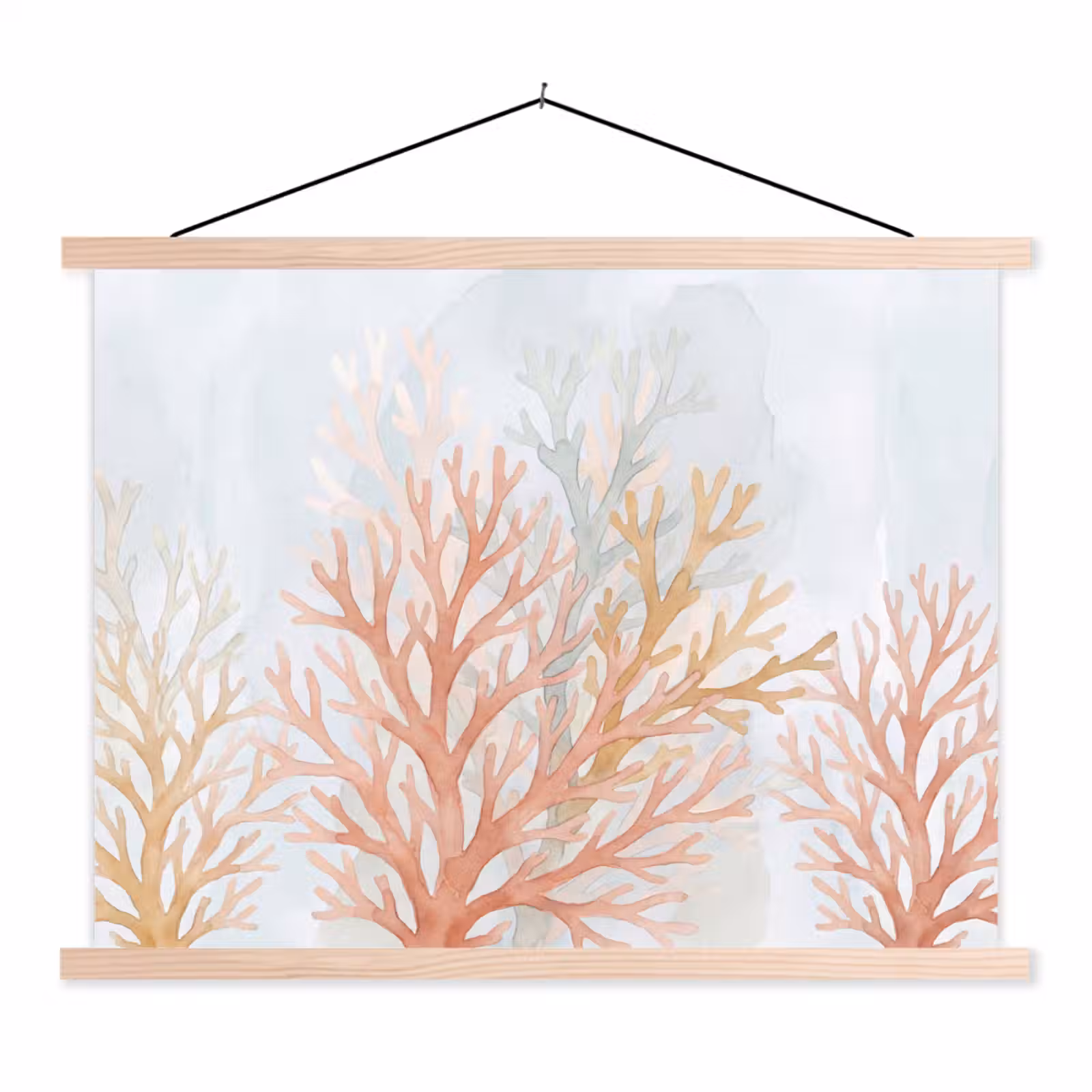 Schoolplaat - Natuur - Abstract - Aquarel - Organisch - Warm — 1