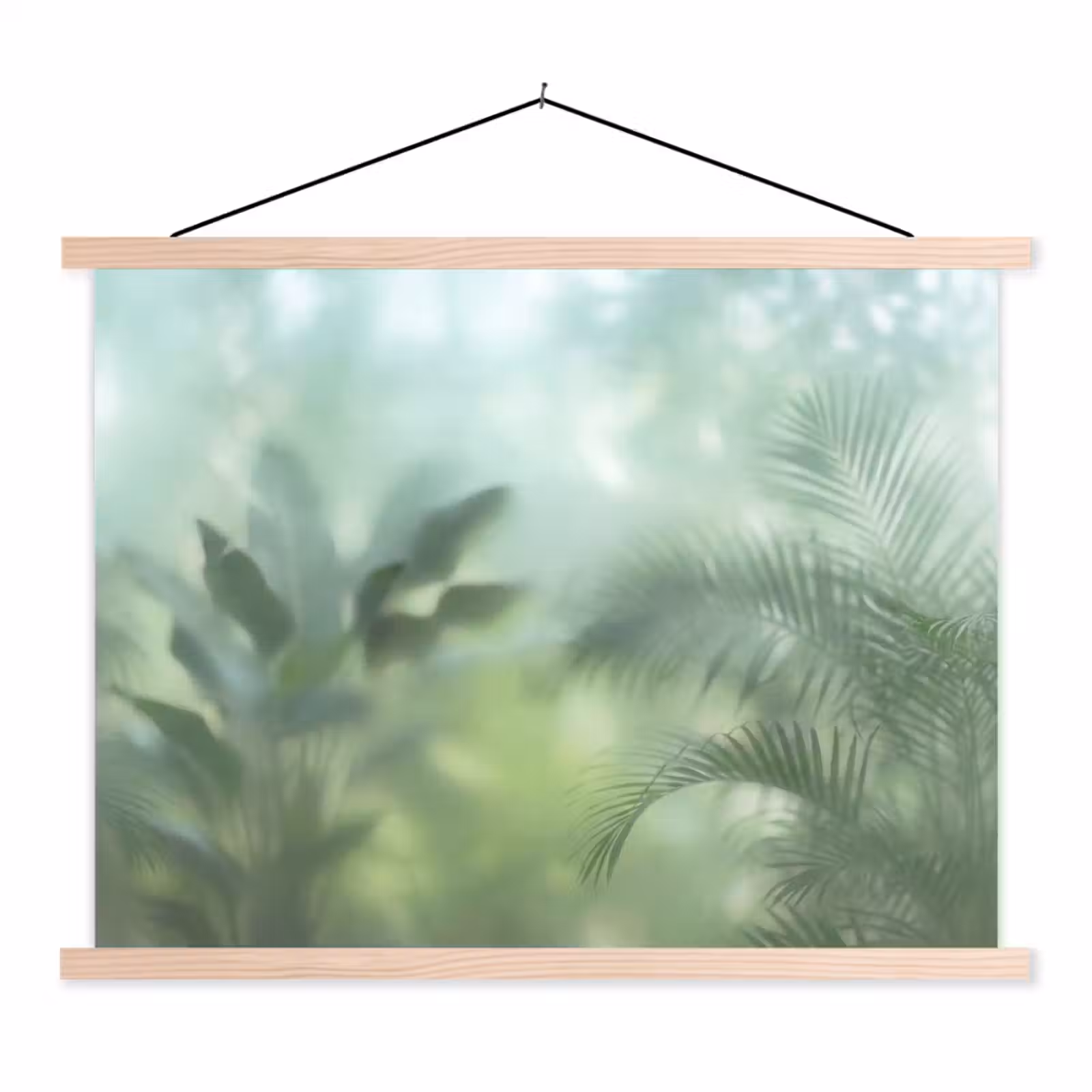 Schoolplaat - Natuur - Vervaagd - Groen - Abstract - Modern — 1
