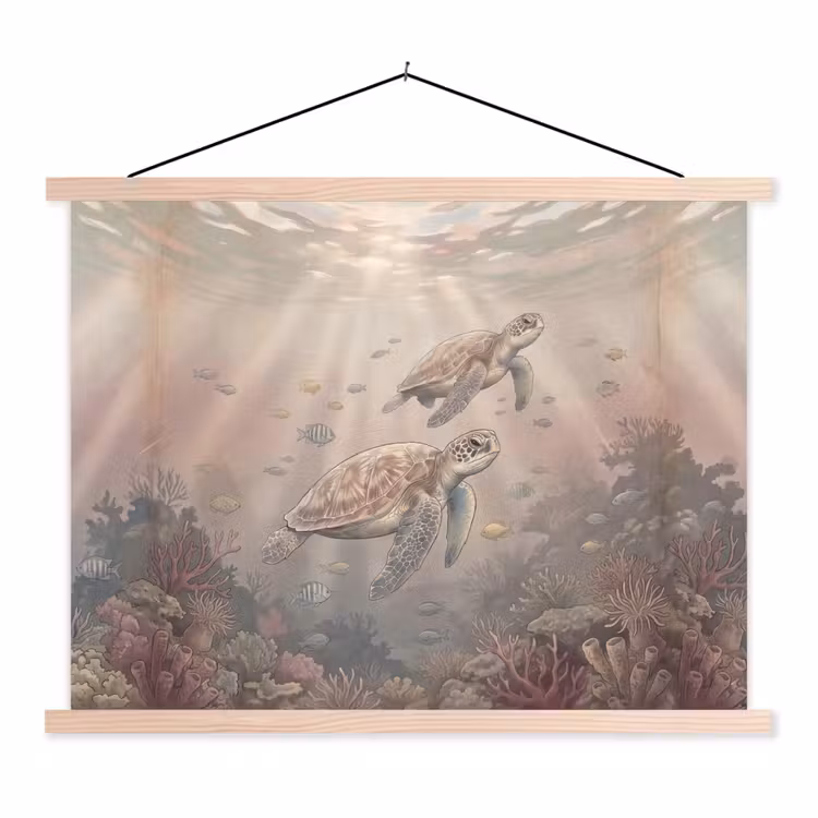 Schoolplaat - Dier - Onderwater - Oceaan - Illustratie - Zeeleven — 1
