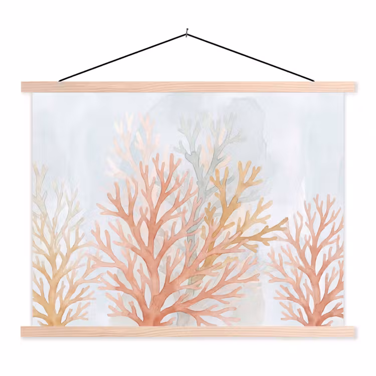 Schoolplaat - Natuur - Abstract - Aquarel - Organisch - Warm — 1
