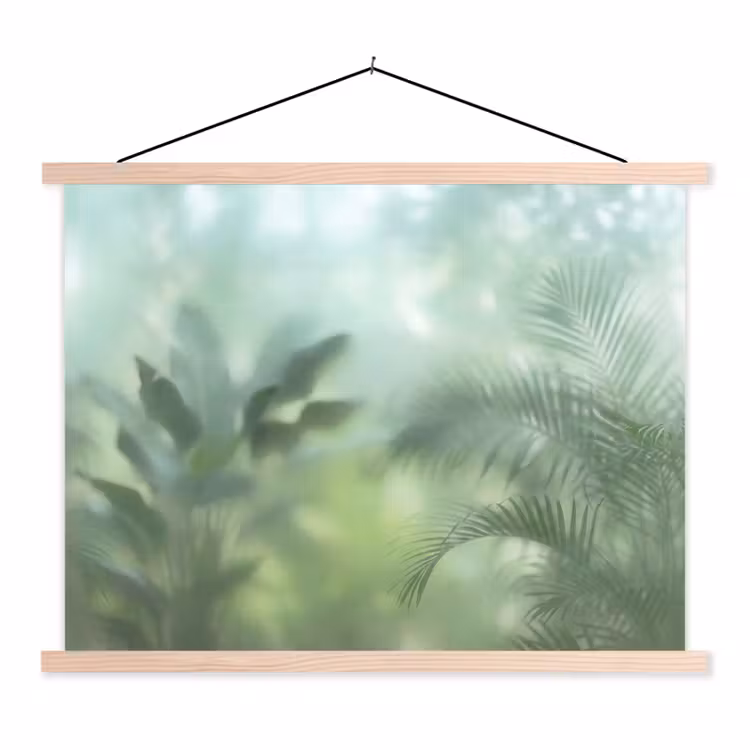 Schoolplaat - Natuur - Vervaagd - Groen - Abstract - Modern — 1