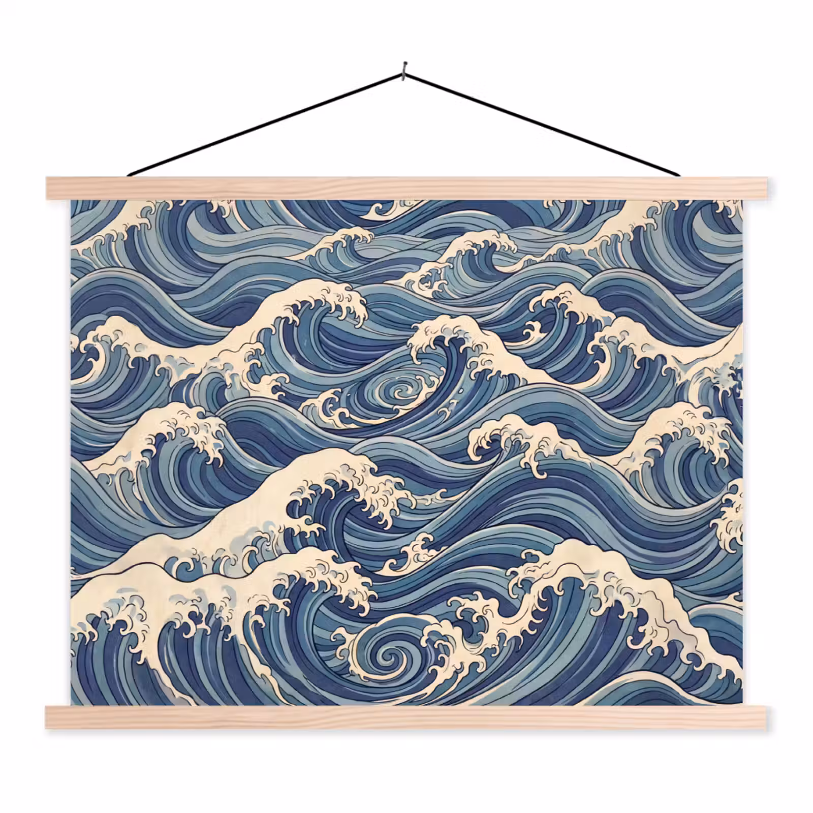 Schoolplaat - Golven - Zee - Natuur - Abstract - Blauw — 1
