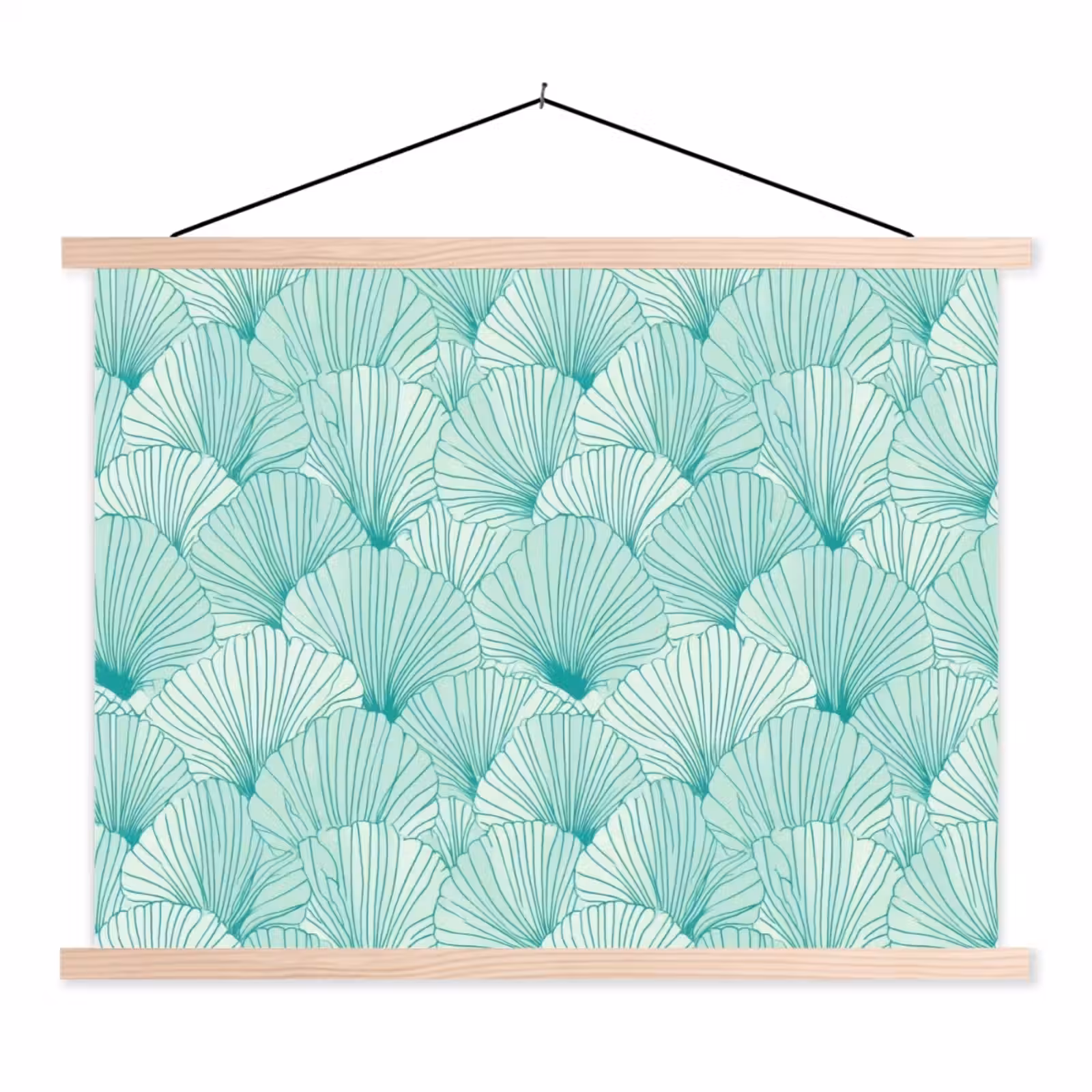 Schoolplaat - Groen - Wit - Ginko - Getekend - Textuur — 1