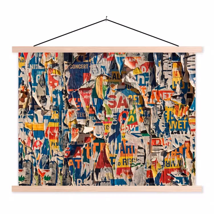 Schoolplaat - Abstract - Gelaagd papier - Urban - Modern - Kleurrijk — 1