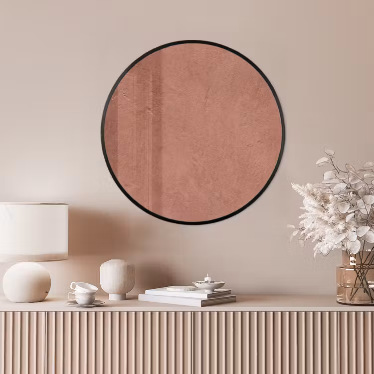Ronde fotolijst - Textuur - Roodbruin - Grof - Modern — 4