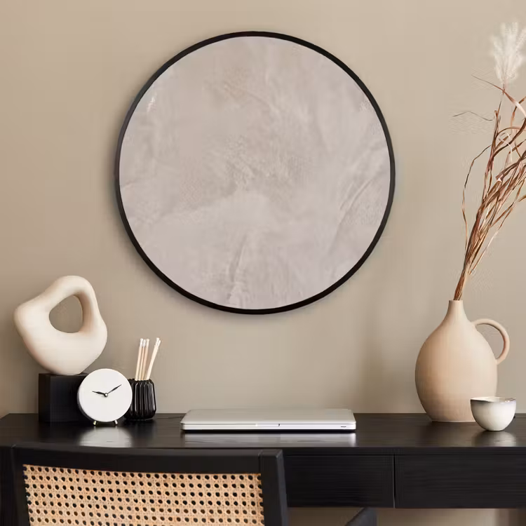 Ronde fotolijst - Textuur - Wand - Modern - Beige - Abstract — 2
