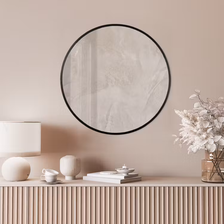 Ronde fotolijst - Textuur - Wand - Modern - Beige - Abstract — 4
