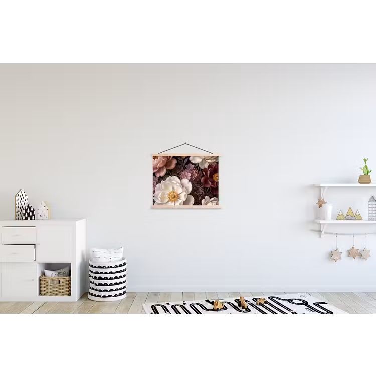 Schoolplaat - Bloemen - Boeket - Klassiek - Donker - Rood — 3
