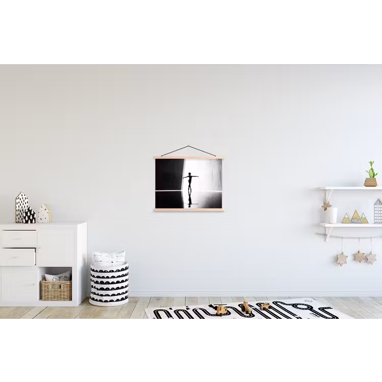 Schoolplaat - Danser - Silhouette - Kunst - Modern - Zwart-wit — 3