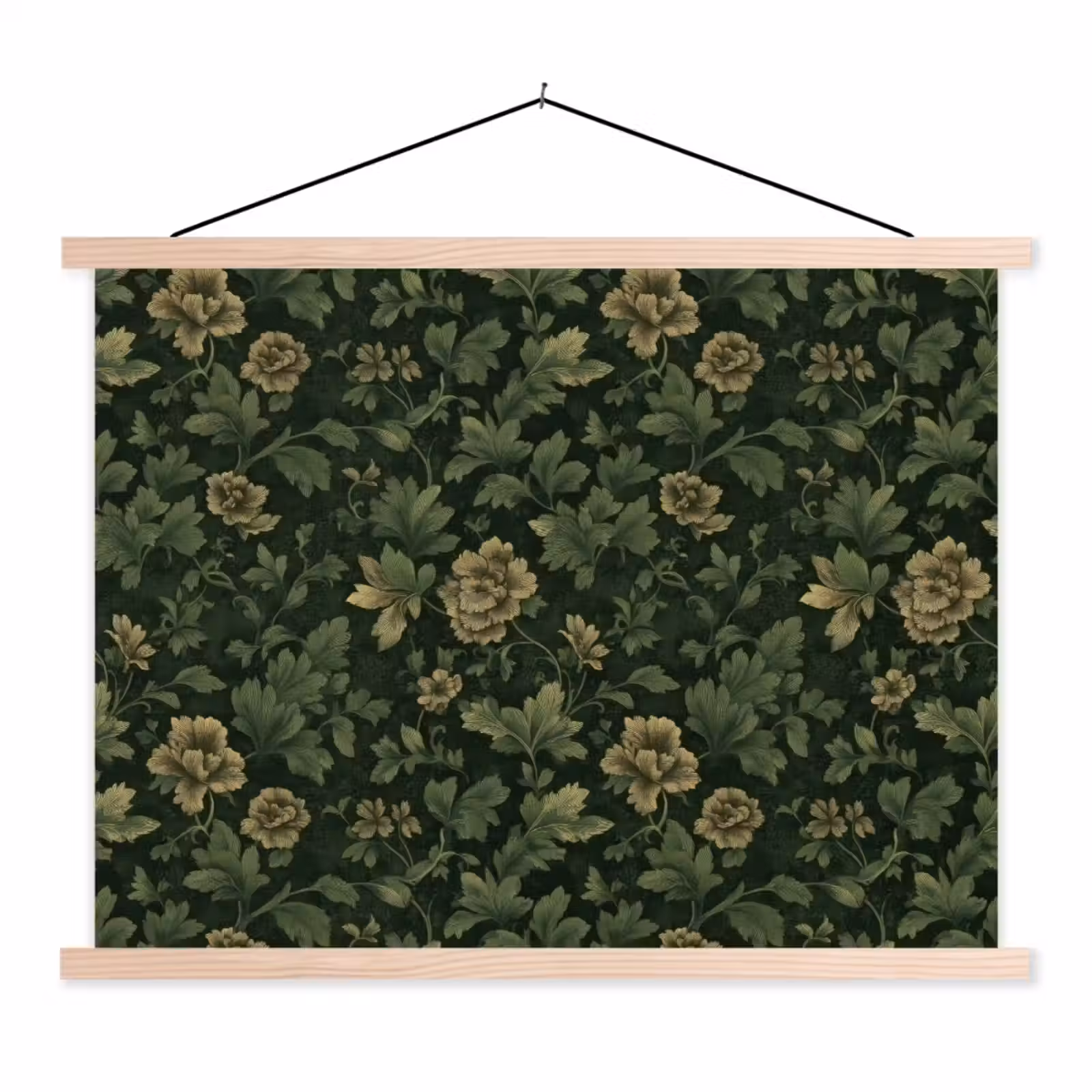 Schoolplaat - Donker - Groen - Goud - Botanisch — 1