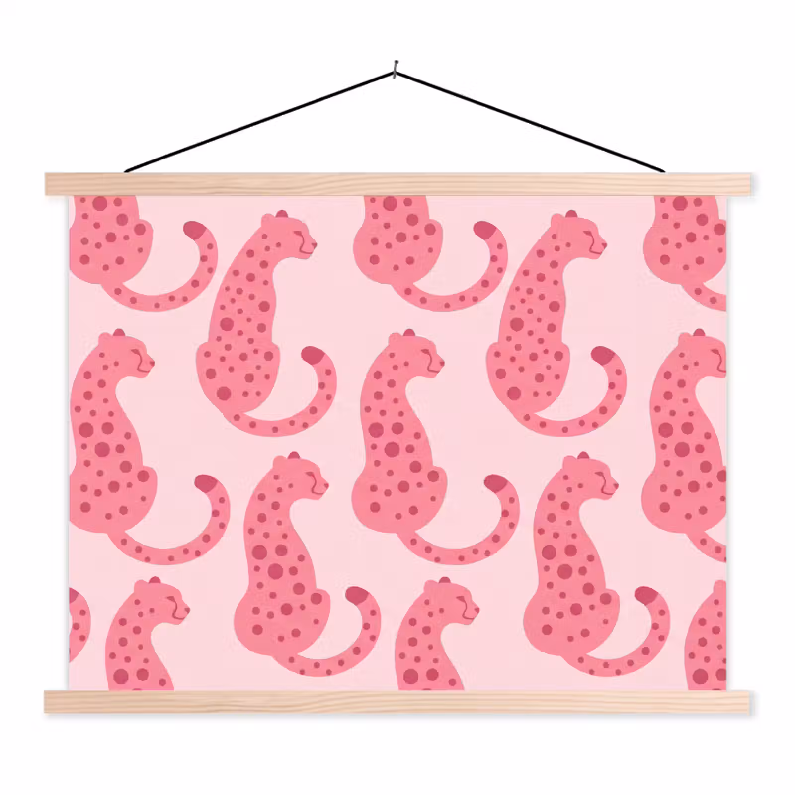 Schoolplaat - Kat - Gevlekt - Dieren - Patroon - Roze — 1