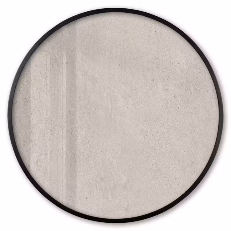 Ronde fotolijst - Textuur - Effen - Abstract - Beige — 1