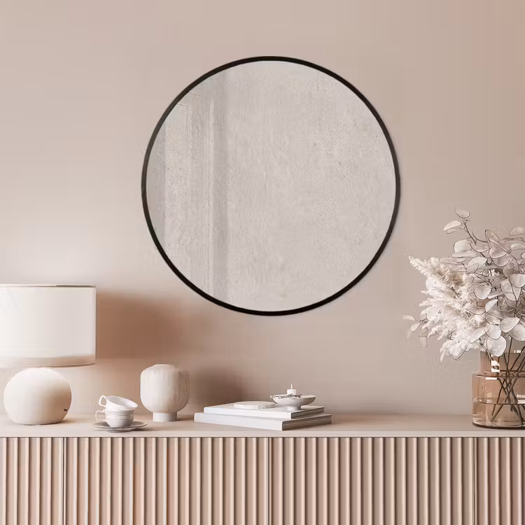 Ronde fotolijst - Textuur - Effen - Abstract - Beige — 4
