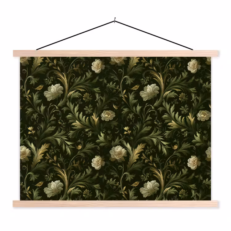 Schoolplaat - Botanisch - Naadloos - Bloemen — 1