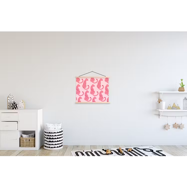 Schoolplaat - Kat - Gevlekt - Dieren - Patroon - Roze — 3