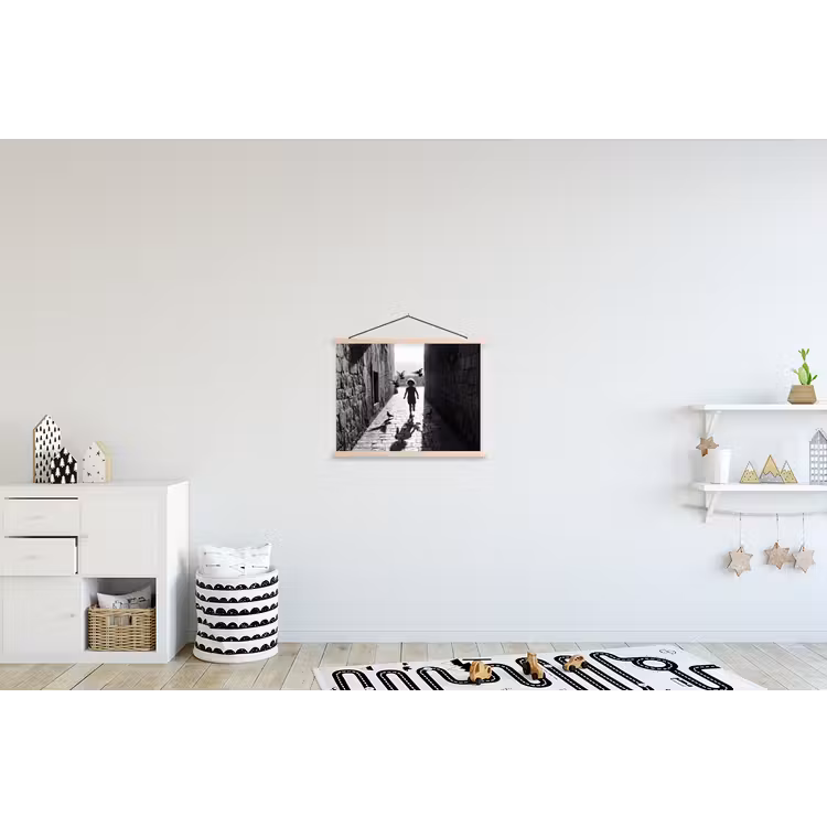 Schoolplaat - Kind - Vogel - Straat - Zwart-wit - Spelen — 3