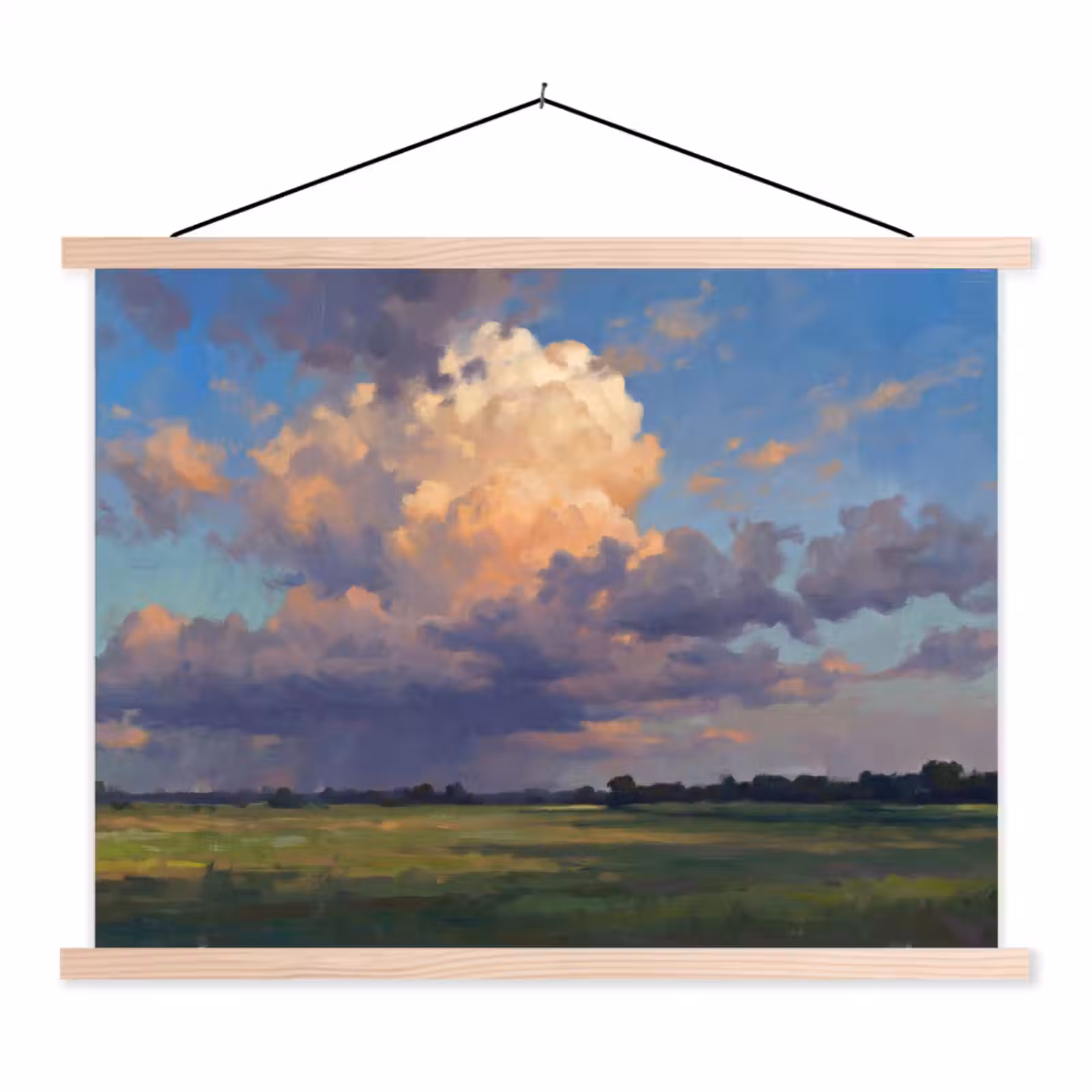 Schoolplaat - Lucht - Wolken - Landschap - Modern - Oranje — 1