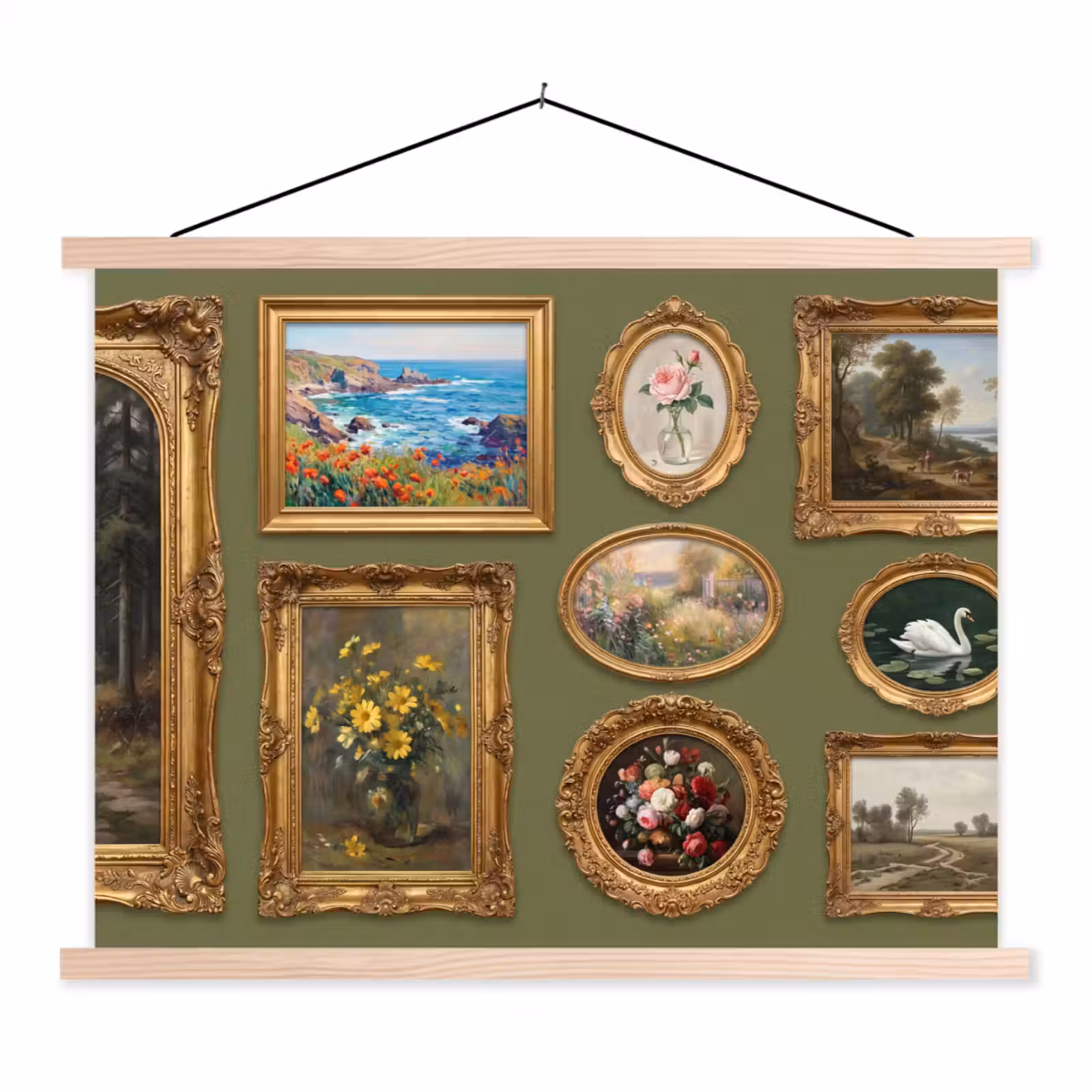 Schoolplaat - Hert - Bos - Natuur - Klassiek - Dieren — 1