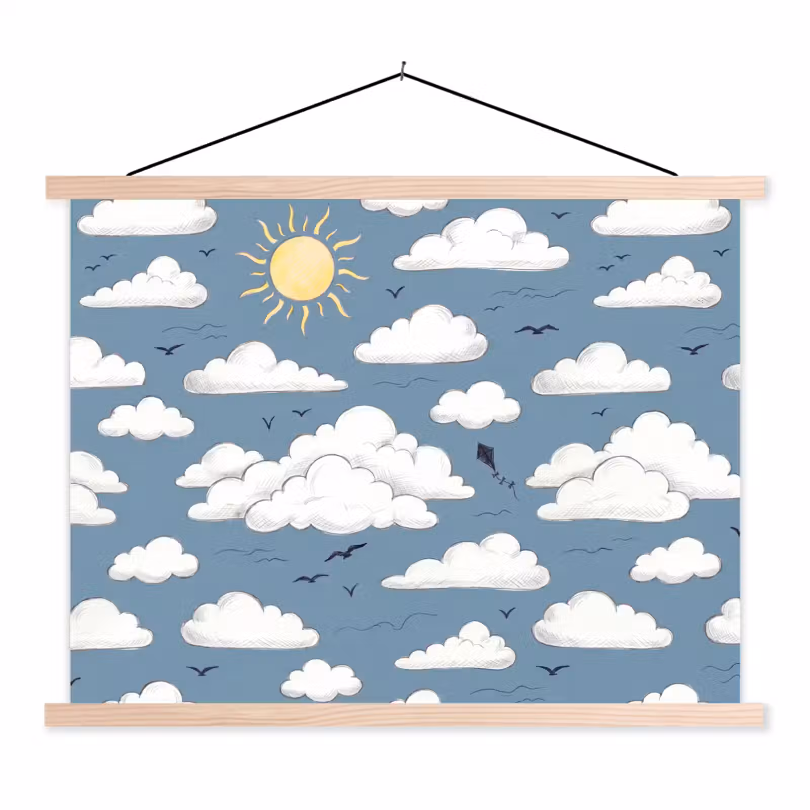 Schoolplaat - Lucht - Zon - Wolken - Natuur - Blauw — 1