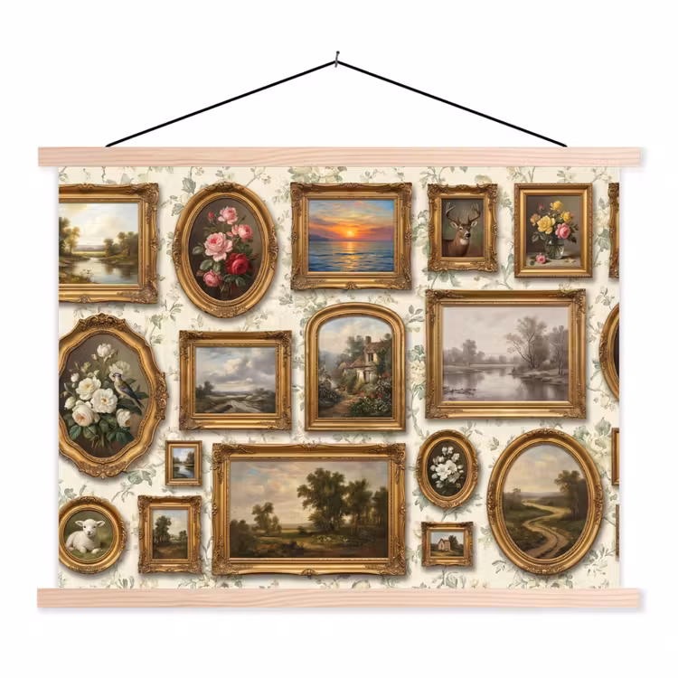 Schoolplaat - Bloemen - Roze - Stilleven - Klassiek — 1