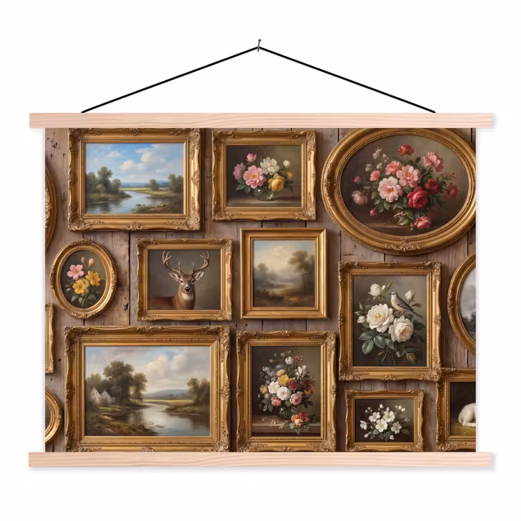 Schoolplaat - Bloemen - Rozen - Klassiek - Vaas - Kleurrijk — 1