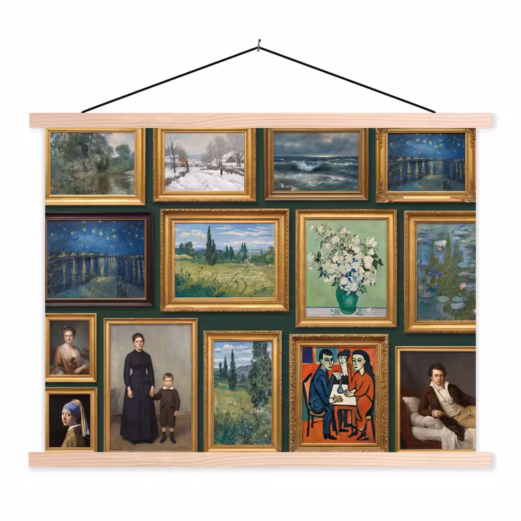 Schoolplaat - Kunst - Schilderijen - Collectie - Klassiek - Groen — 1