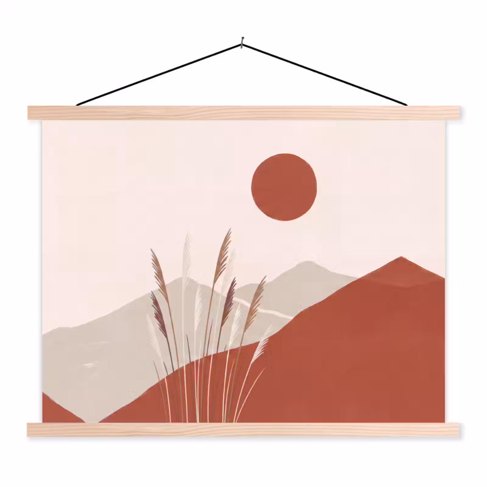 Schoolplaat - Gras - Landschap - Natuur - Abstract - Beige — 1