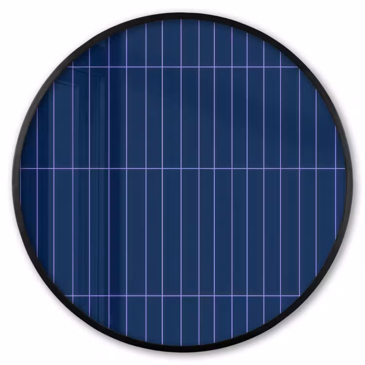 Ronde fotolijst - Tegels - Langwerpig - Blauw — 1