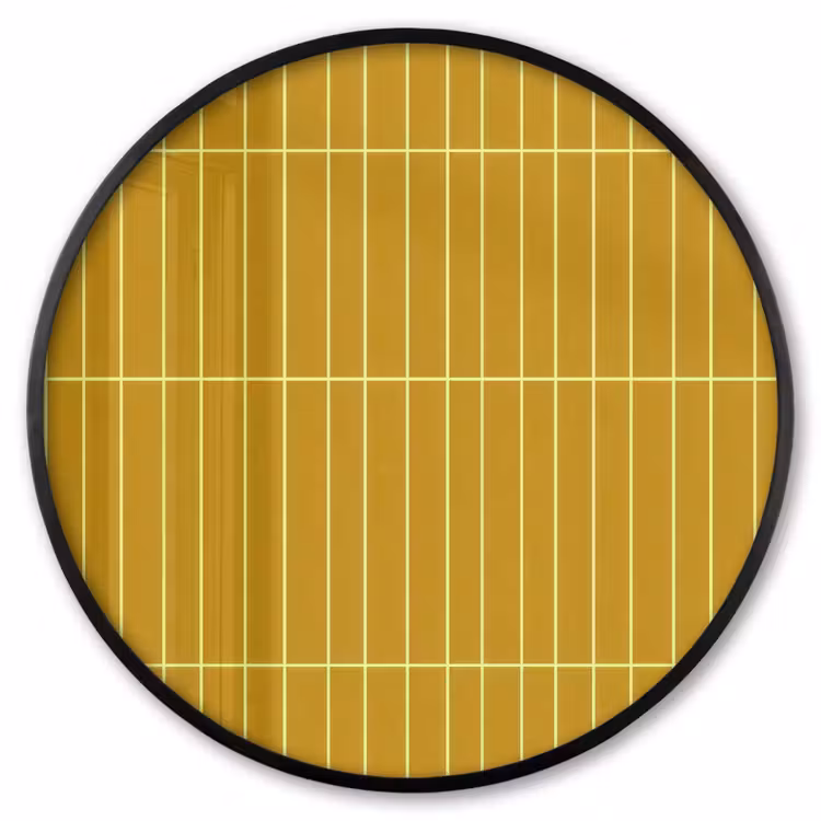 Ronde fotolijst - Tegels - Verticaal - Mosterdgeel — 1