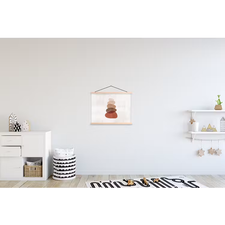 Schoolplaat - Abstractie - Gestapeld - Balans - Modern - Aardetinten — 3