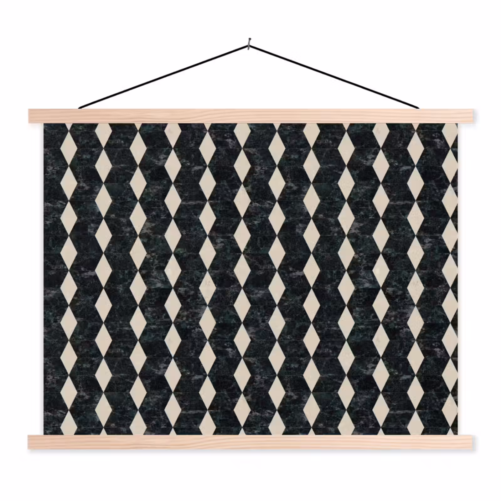 Schoolplaat - Geometrisch - Patroon - Marmer - Groen — 1
