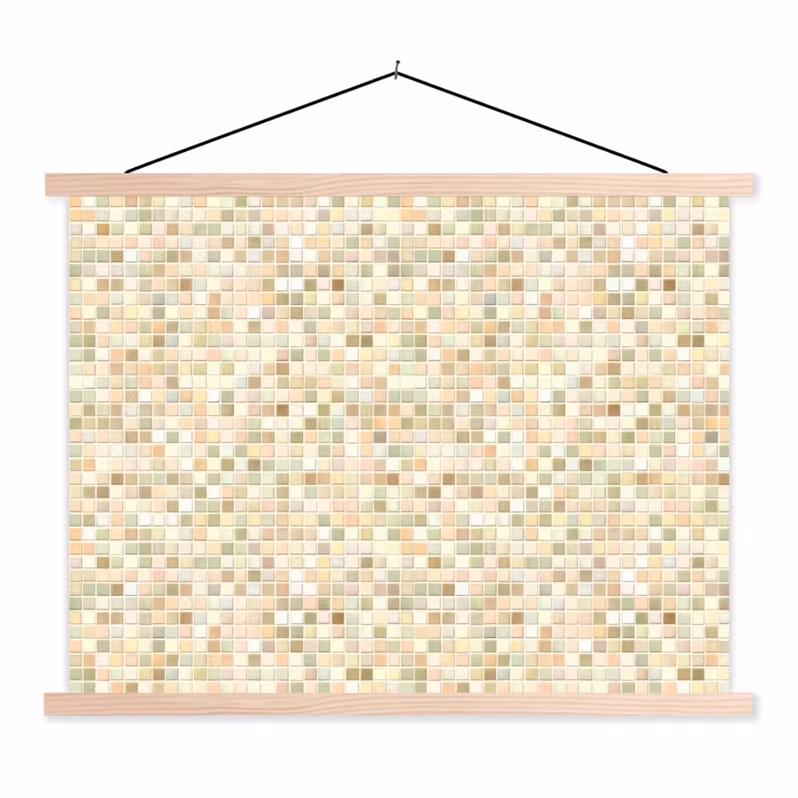 Schoolplaat - Mozaïek - Patroon - Beige — 1