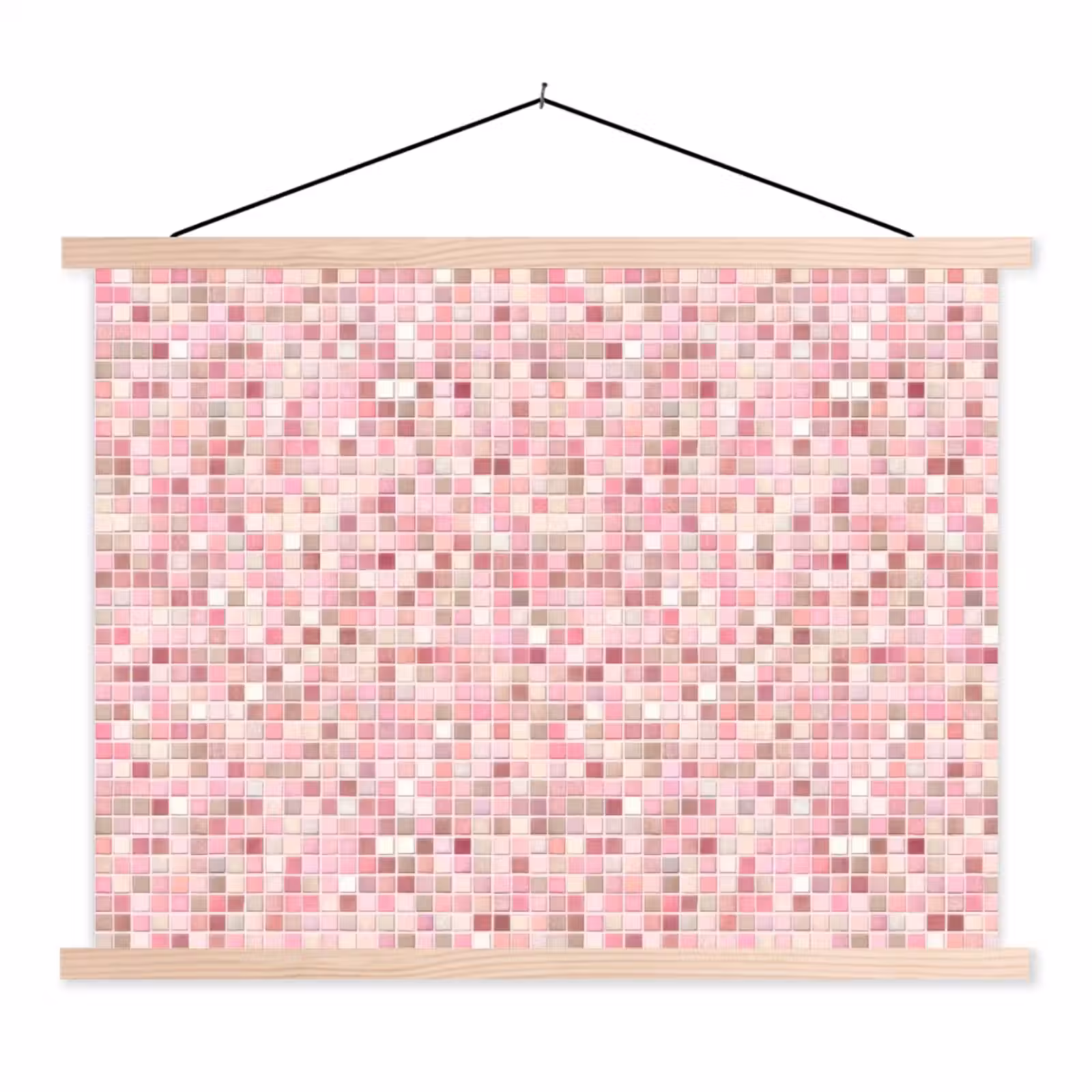 Schoolplaat - Mozaïek - Patroon - Roze — 1
