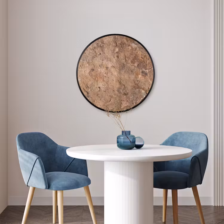 Ronde fotolijst - Steen - Natuur - Textuur - Abstract - Bruin — 3