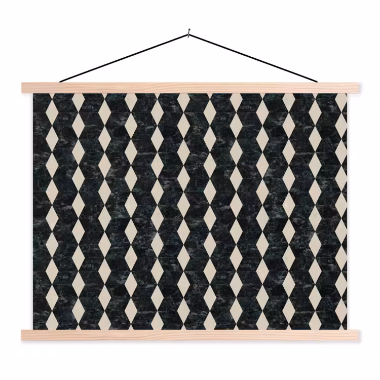 Schoolplaat - Geometrisch - Patroon - Marmer - Groen — 1