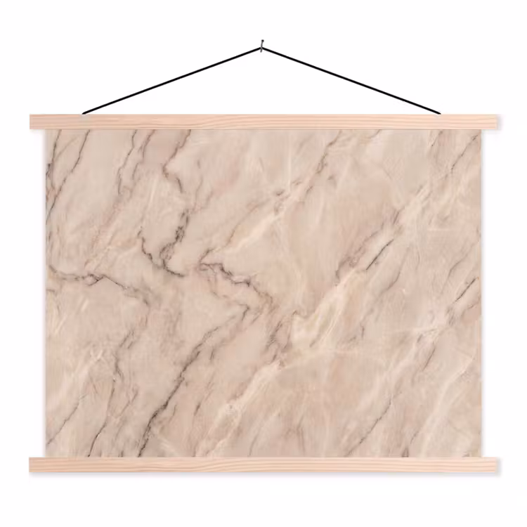 Schoolplaat - Marmer - Patroon - Abstract - Modern - Beige — 1